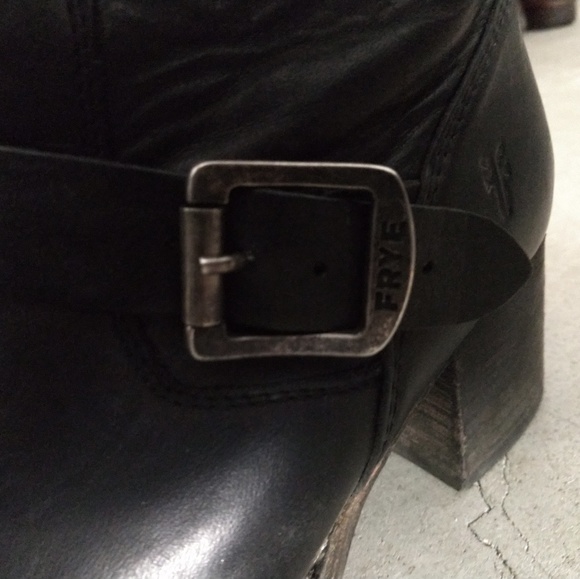 Frye Veronica Black Motorcycle Boot Women - Picture 5 of 5